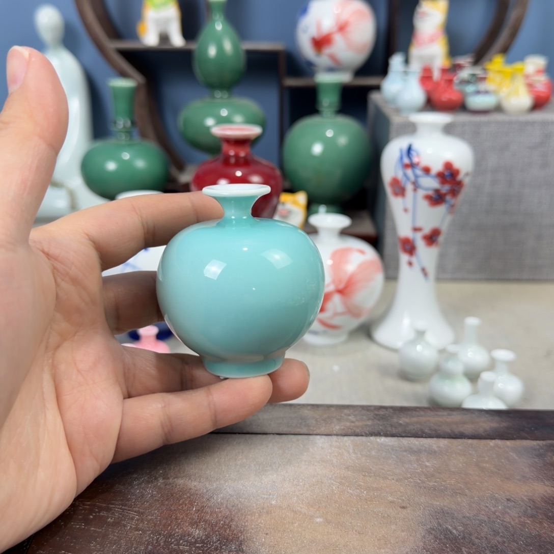 陶瓷手工小花器摆件