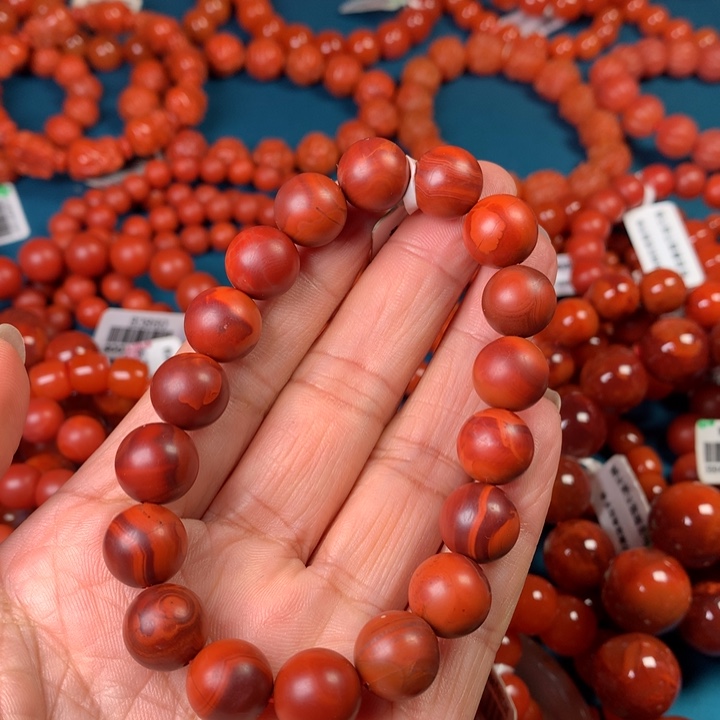 南红玛瑙手链未镶嵌