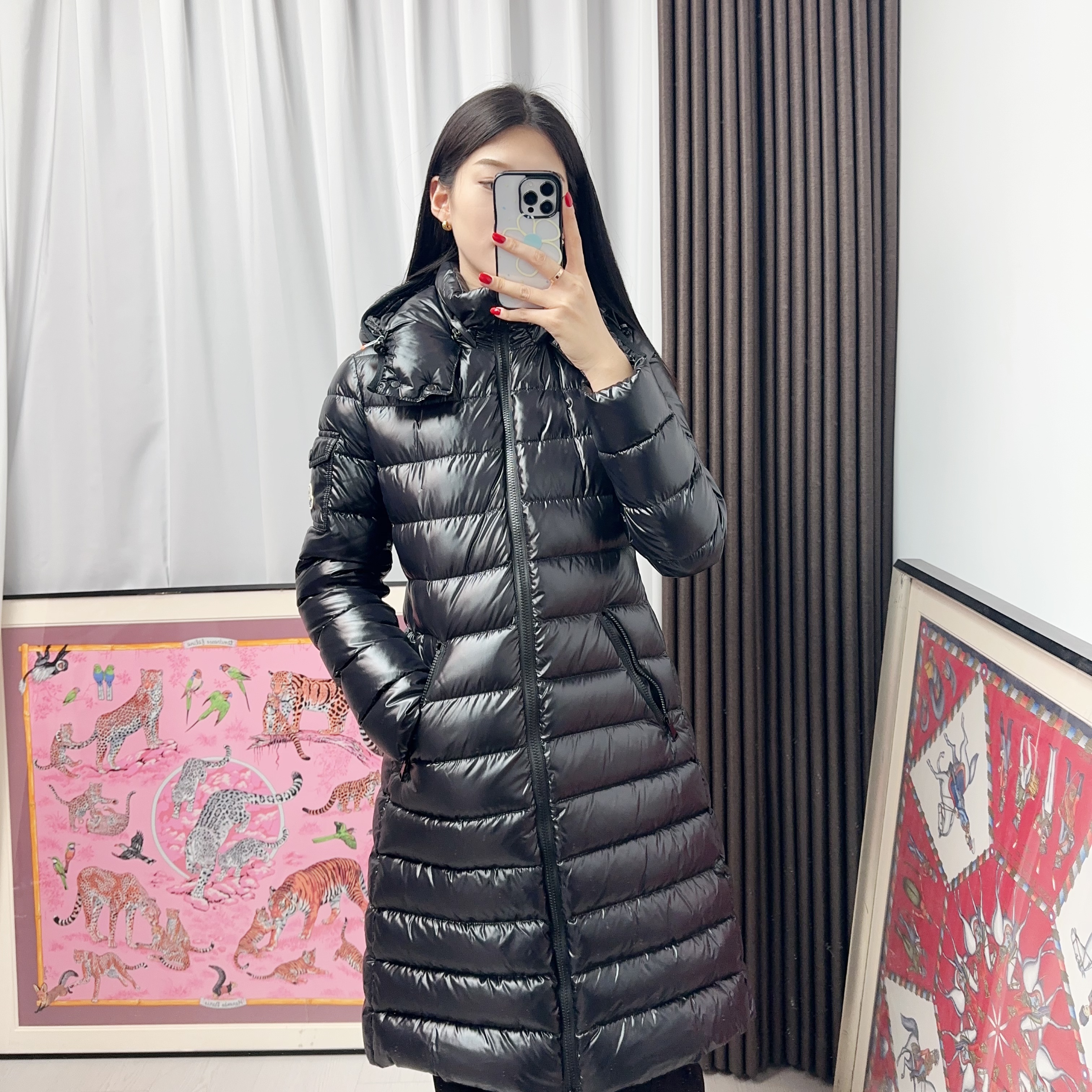 95新 MONCLER 玛雅系列长款羽绒服1码/251216CXH5K02