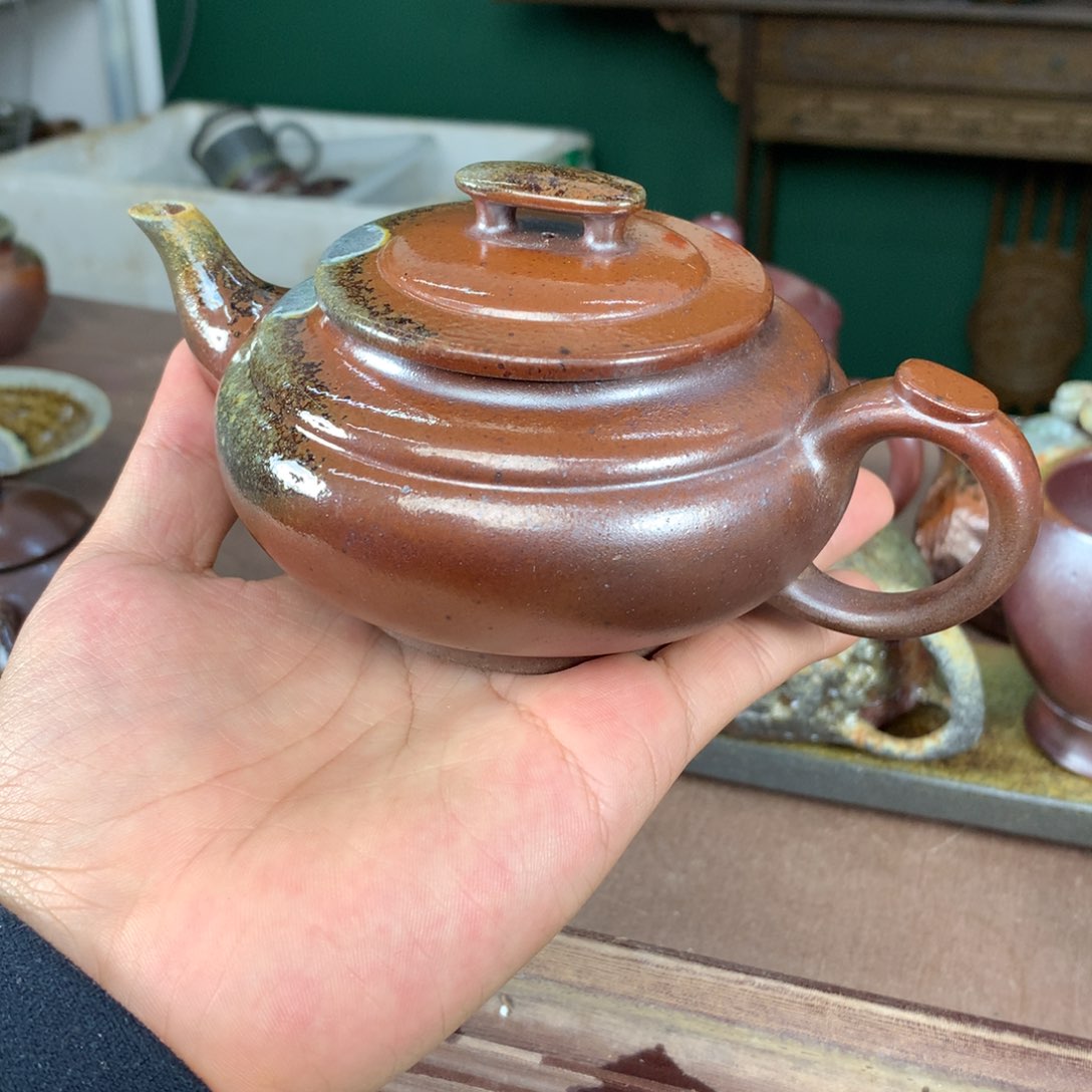 紫砂柴烧纯自然柴烧