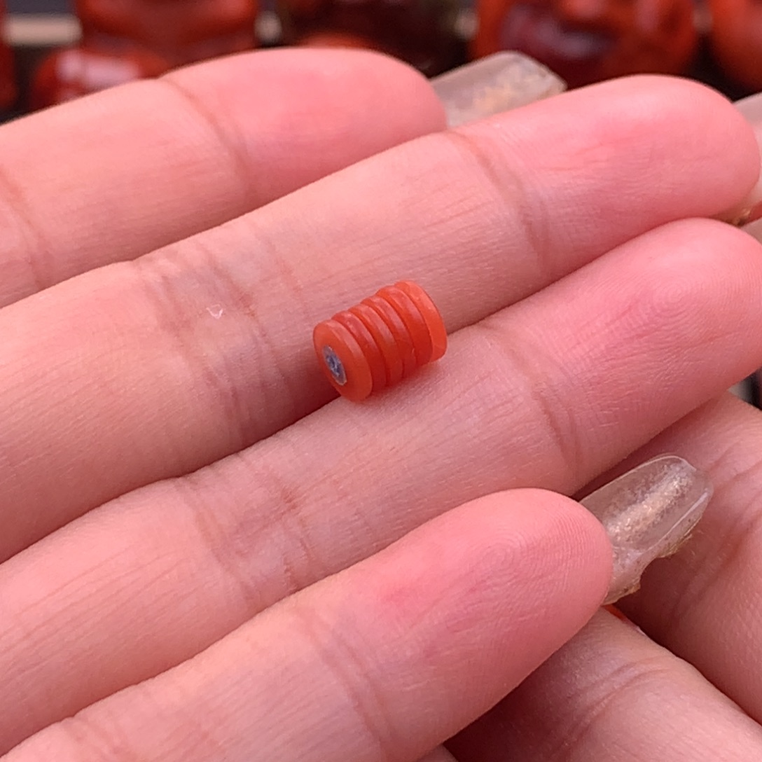 南红玛瑙南红保山精工直切隔片6mm未镶嵌