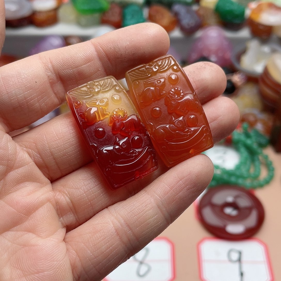 玛瑙/玉髓颈饰合金冰****4