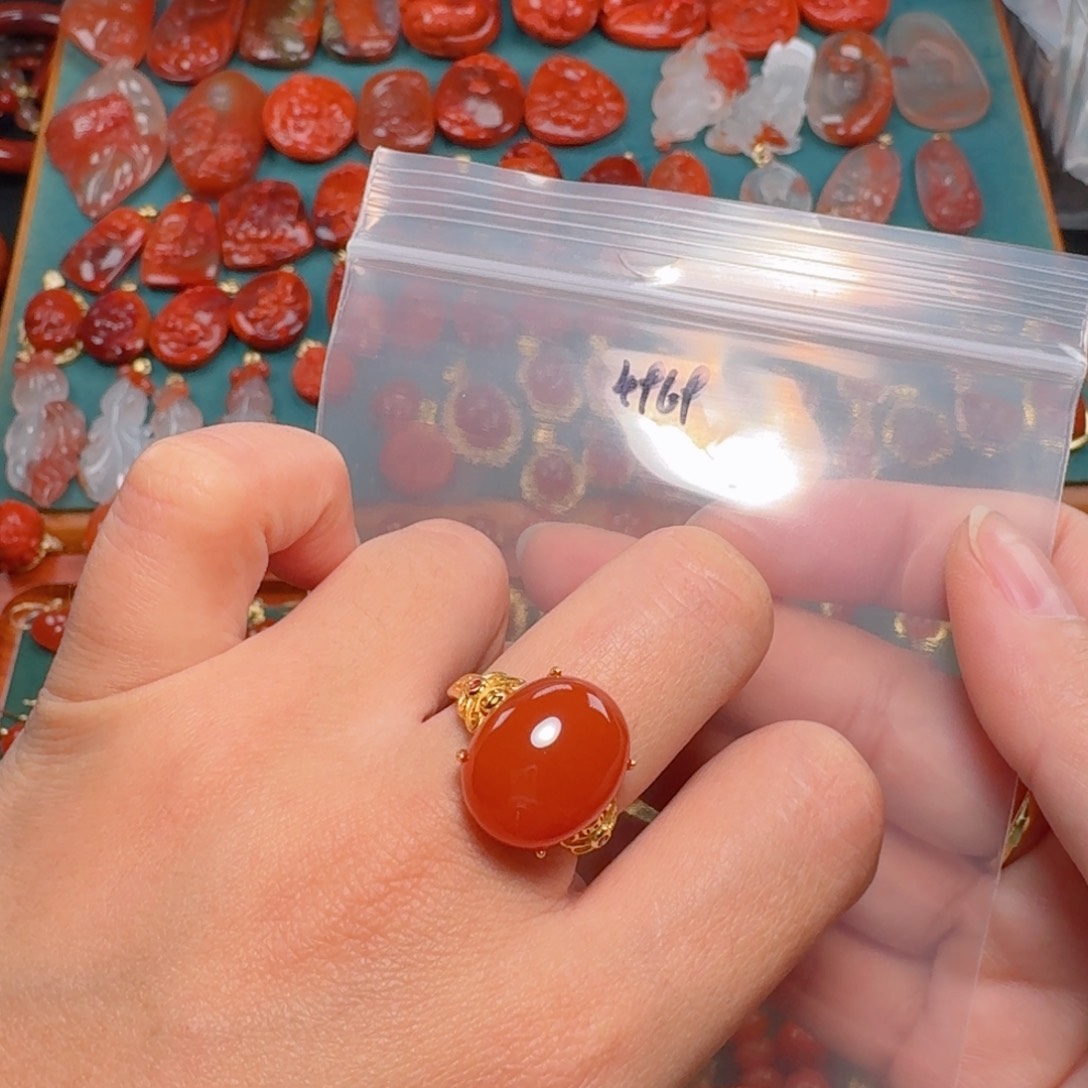 南红玛瑙南红玛瑙银S925镶嵌