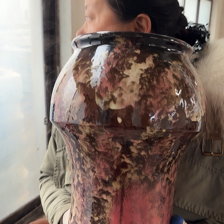 瑕疵高33口20花盆