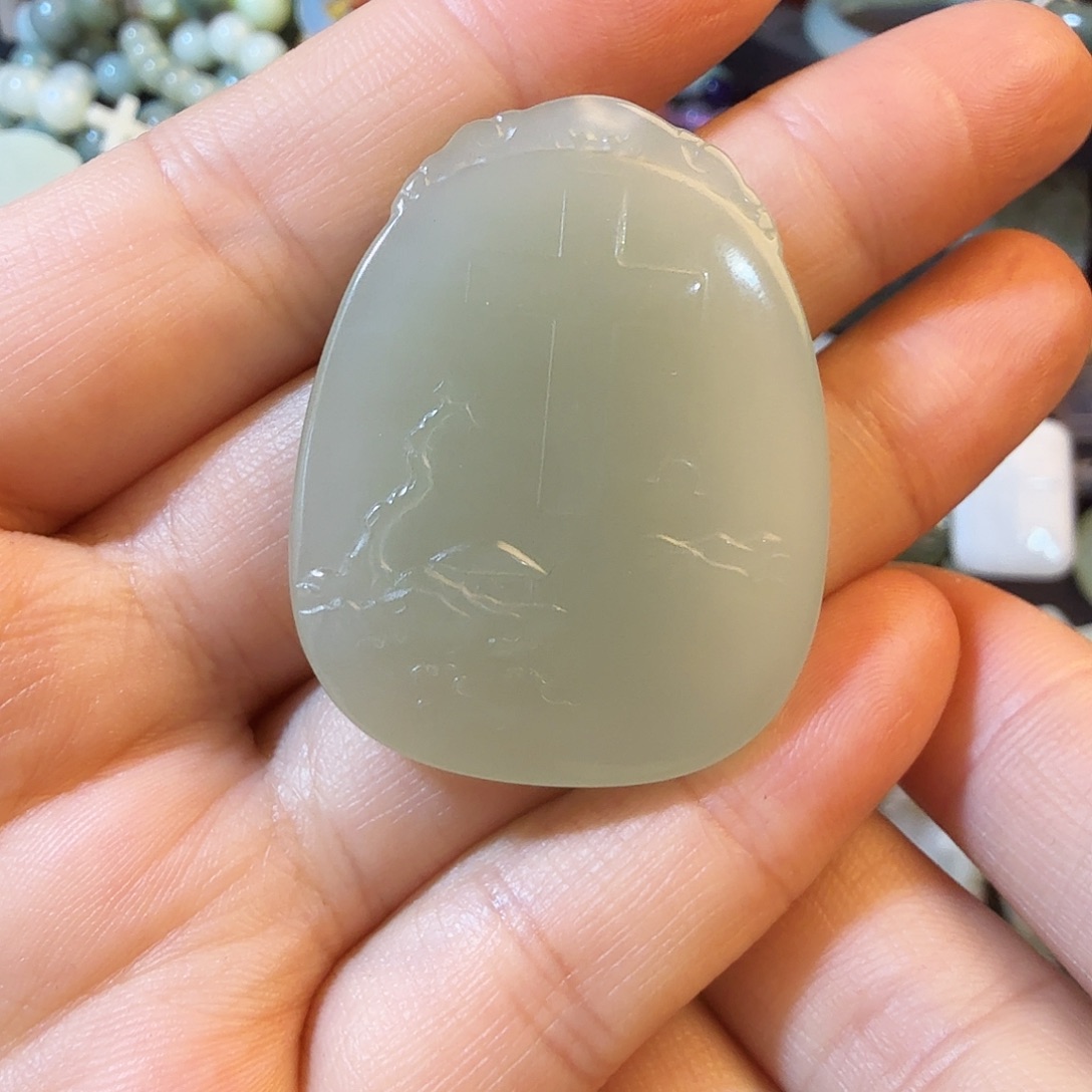 和田玉未镶嵌颈饰