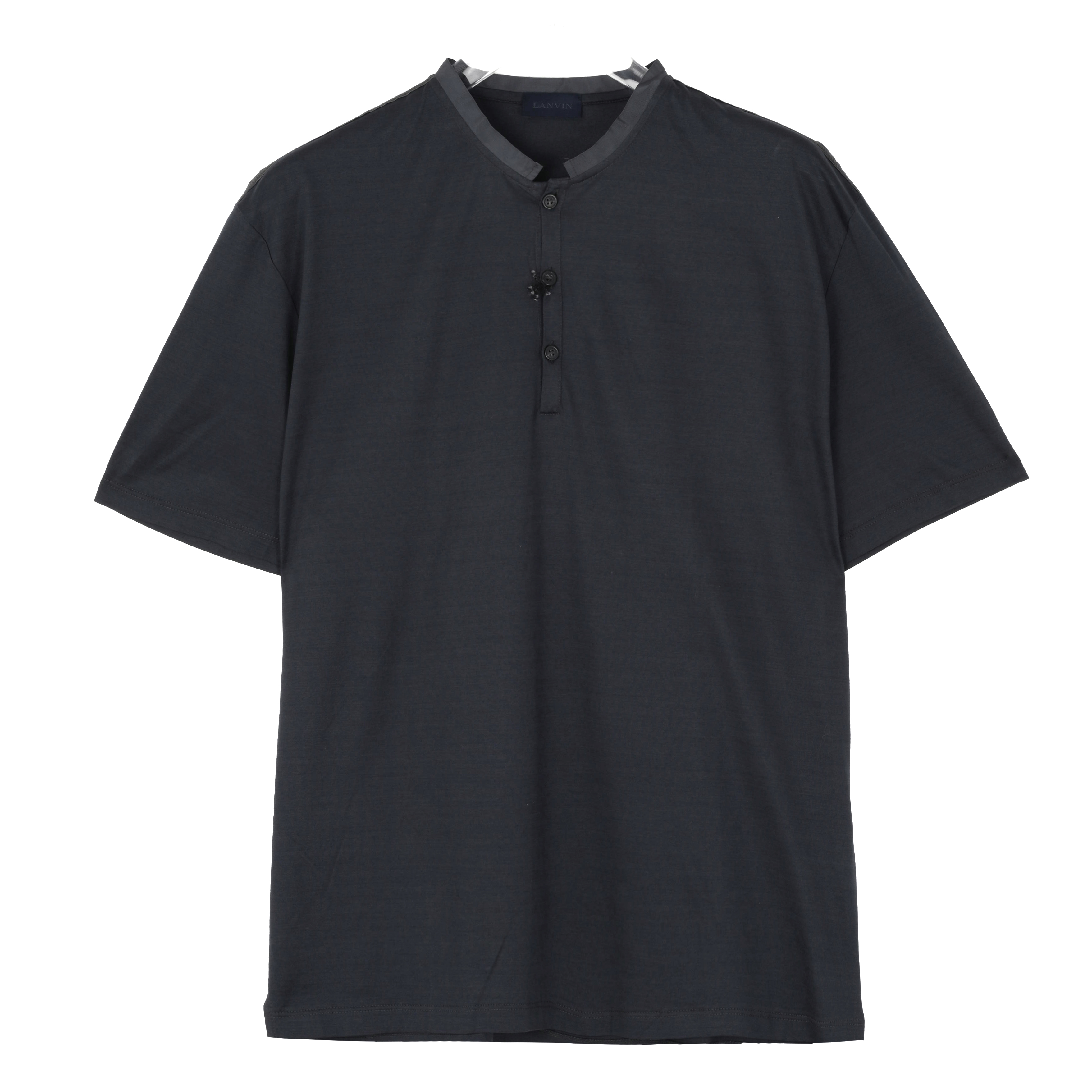 LANVIN浪凡 男士纯棉黑色短袖T恤 M20TS7A001