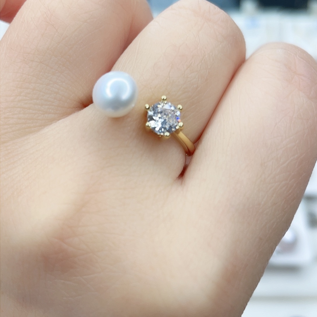 淡水珍珠颈饰银S925镶嵌