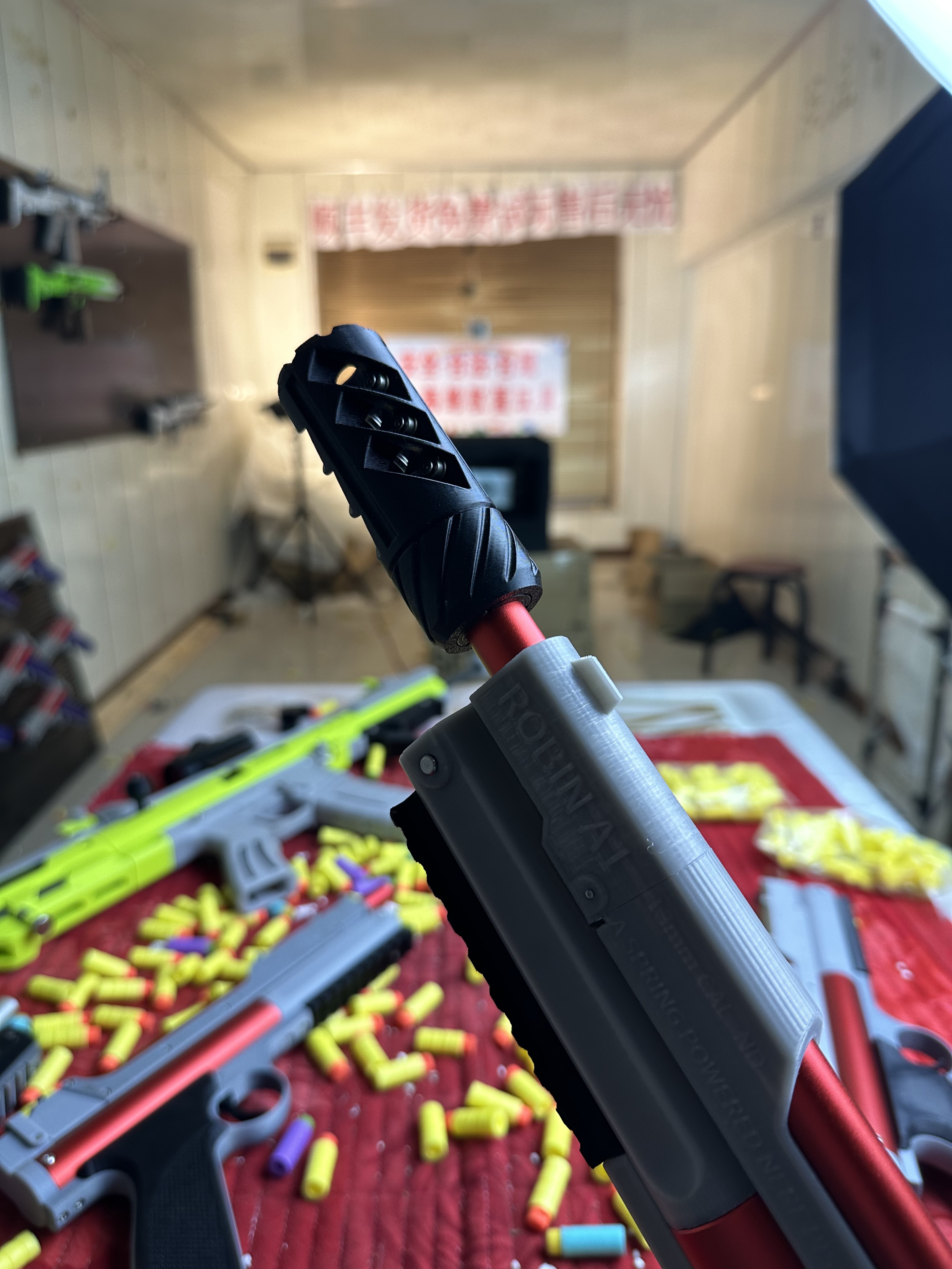  手工吃鸡DIY海绵软弹发射器玩具手搓新款软蛋模型道具轴承管