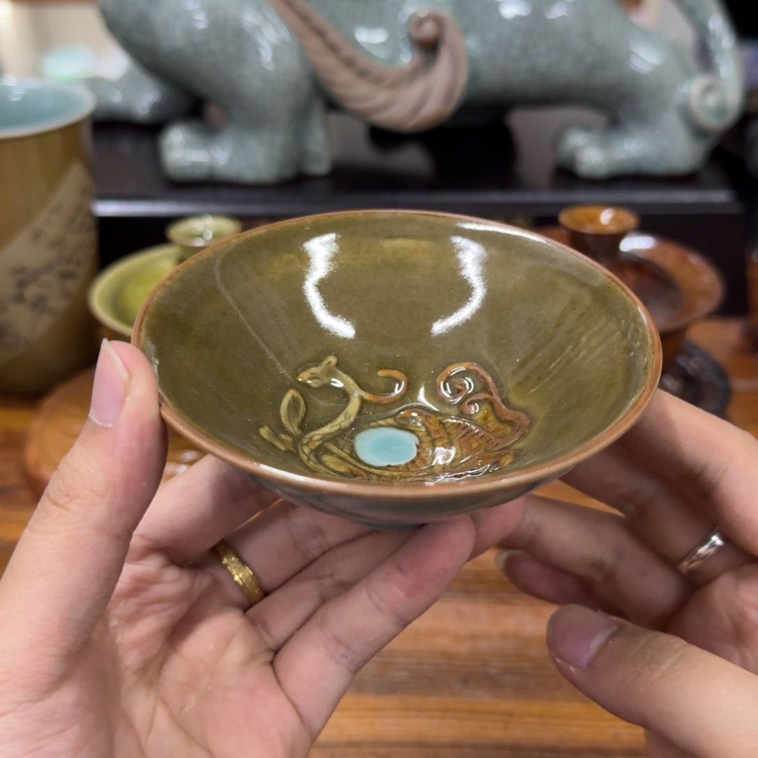 龙泉青瓷茶具微瑕8147玄武