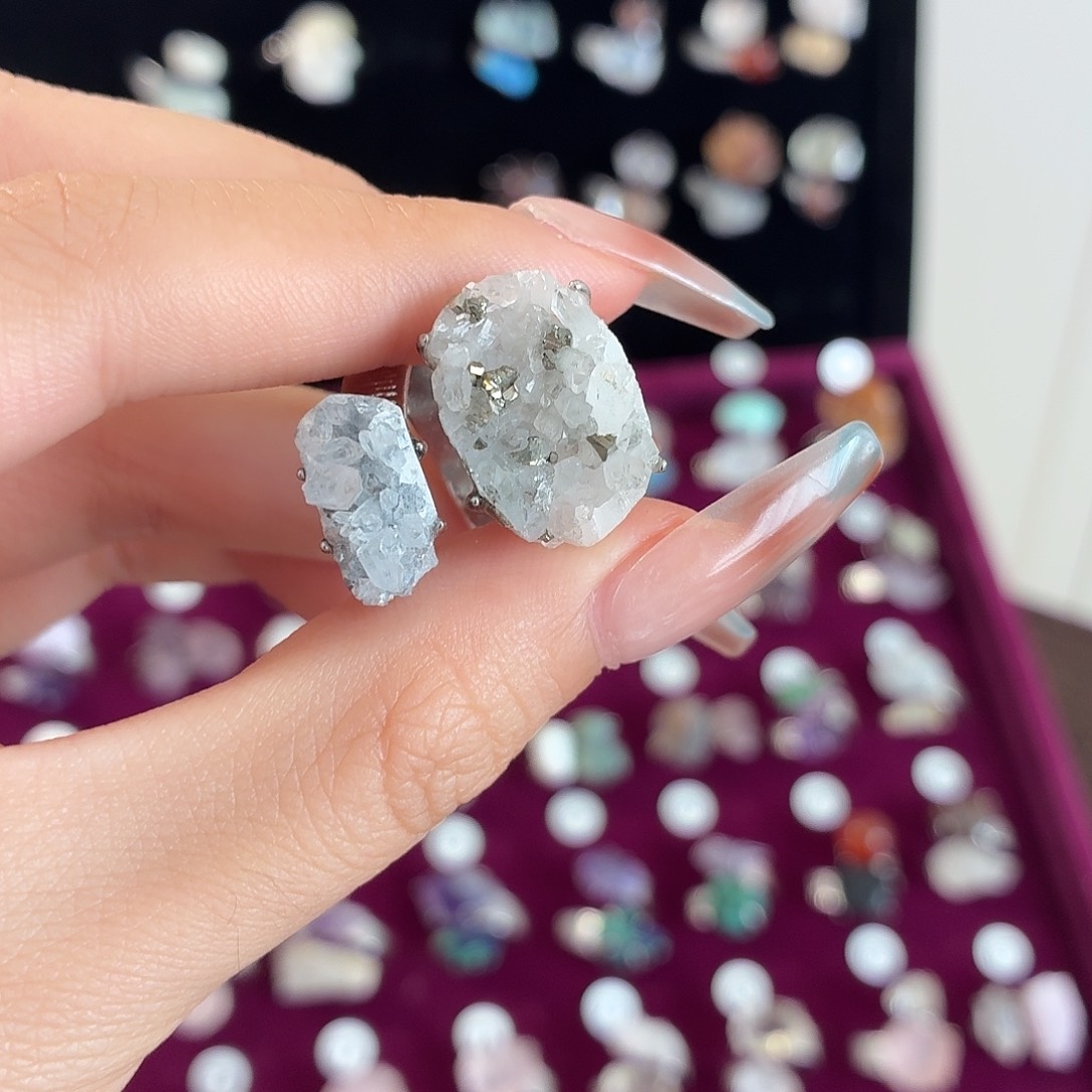 戒指合金水晶戒指