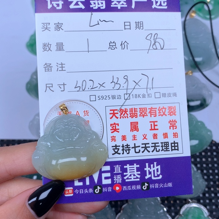 翡翠颈饰未镶嵌L**Y天然