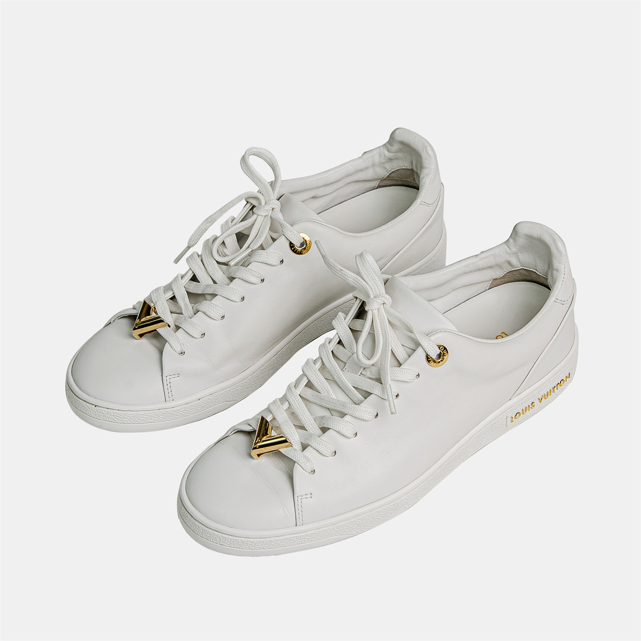 95新 LouisVuitton/路易威登 运动白色百搭女士板鞋 36码 L2303  