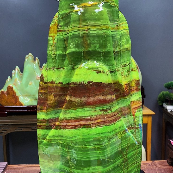 石材靠山摆件创意