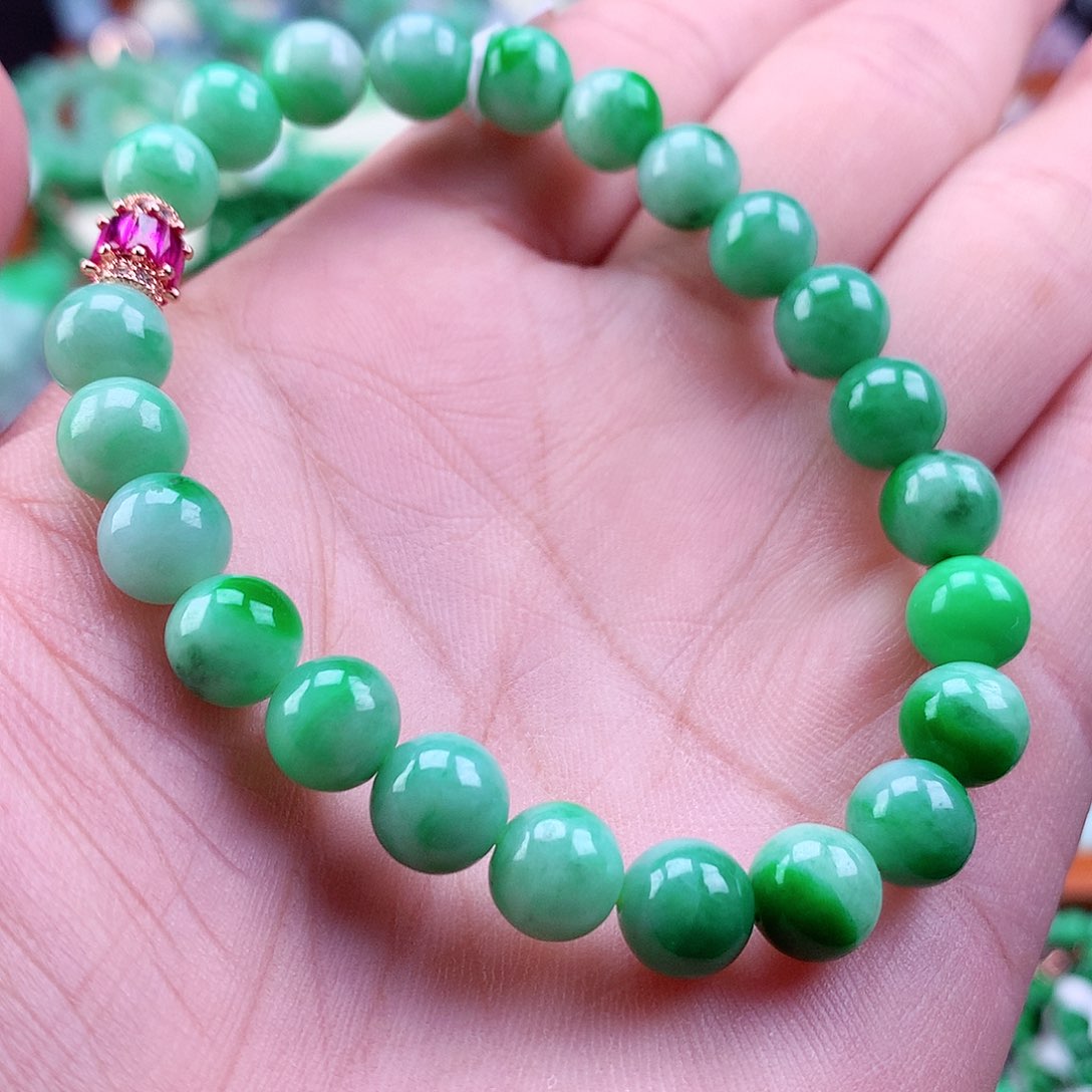 未镶嵌手链翡翠手串