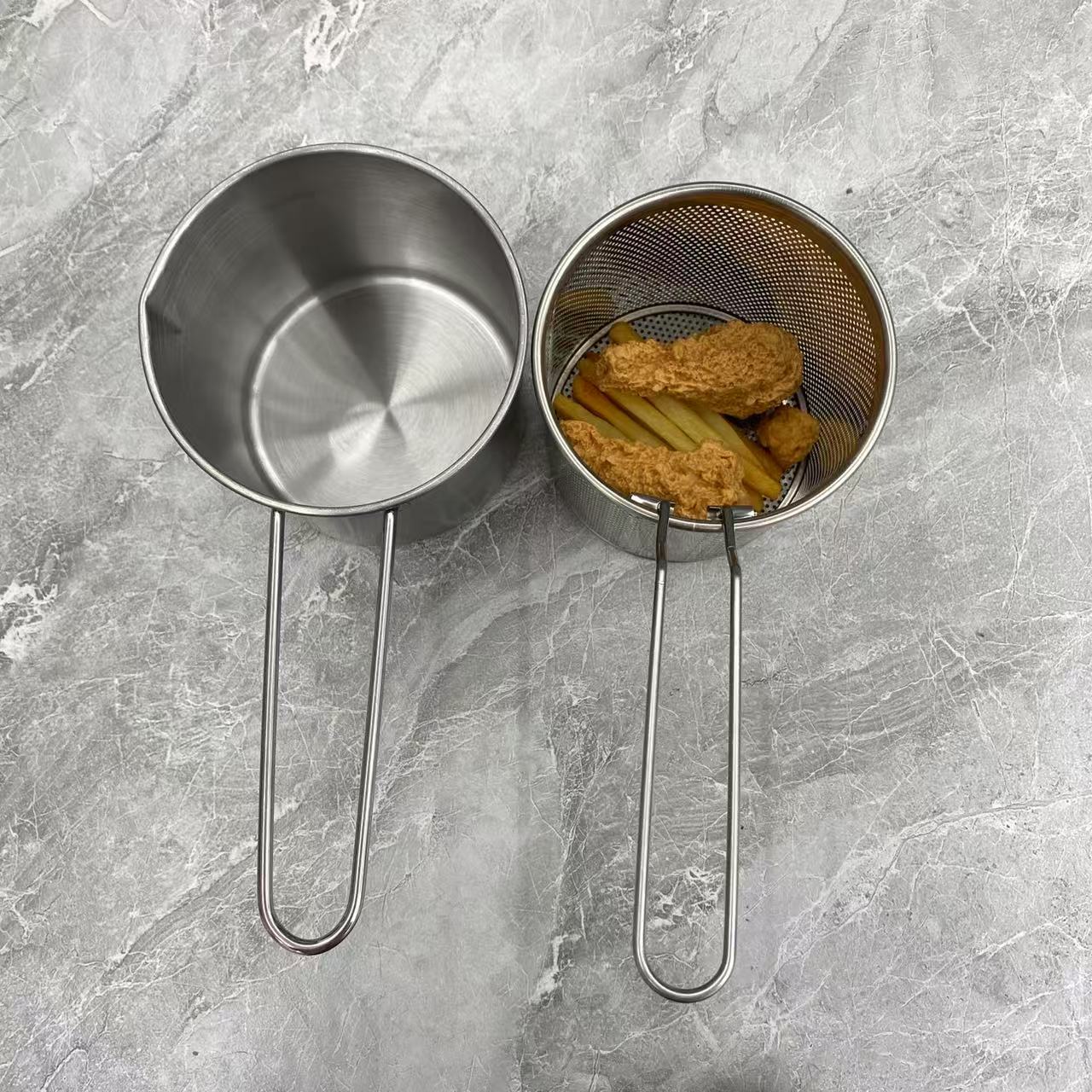 【618专享价】不锈钢油炸锅1套家用厨房必备轻奢现代高级【汤家限定】