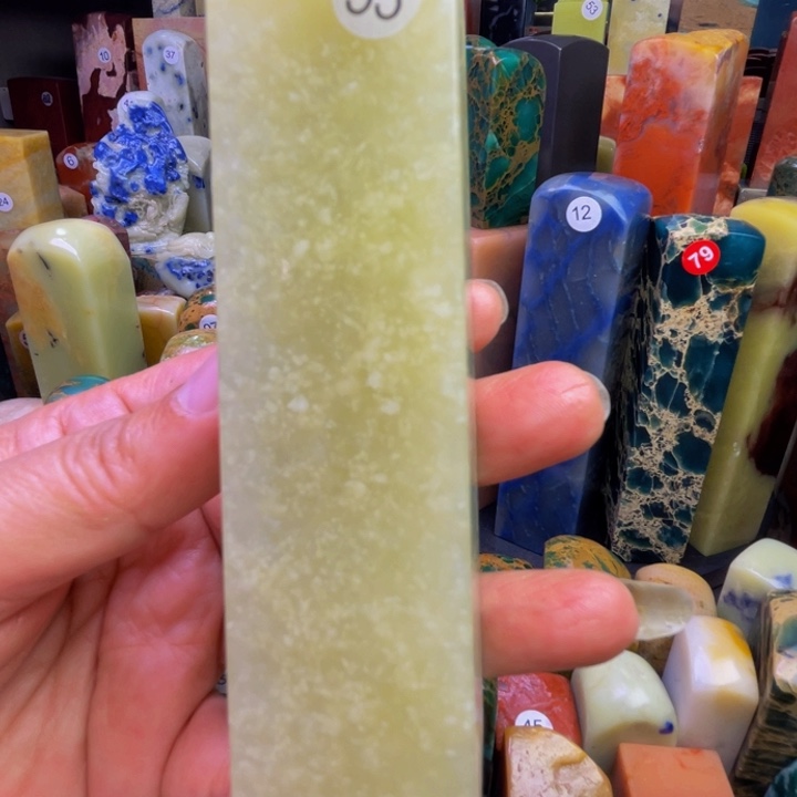 曾***海昌化石印石竹叶青