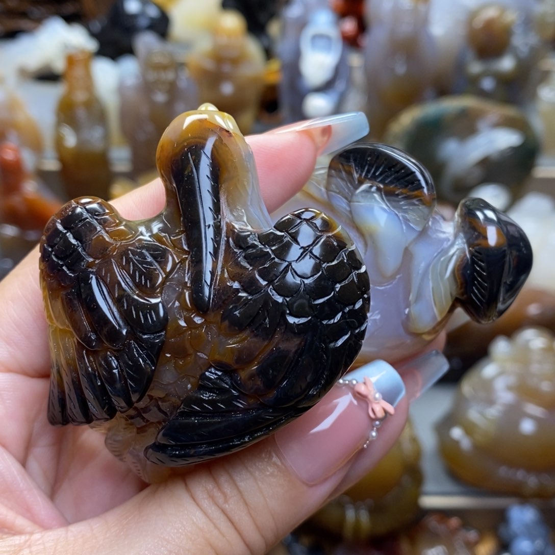 玛瑙/玉髓把件未镶嵌