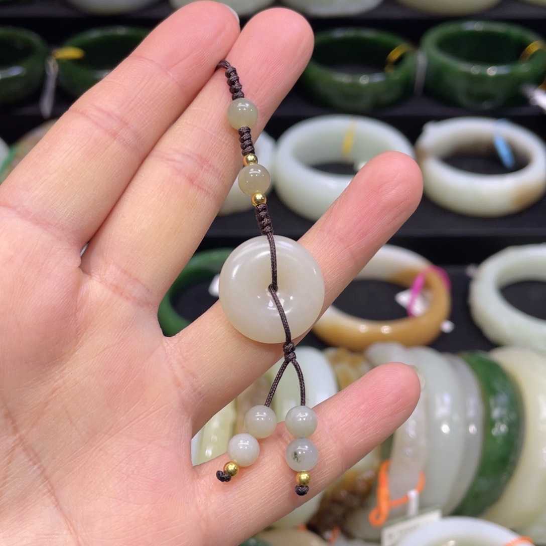 未镶嵌手镯和田玉手机链6