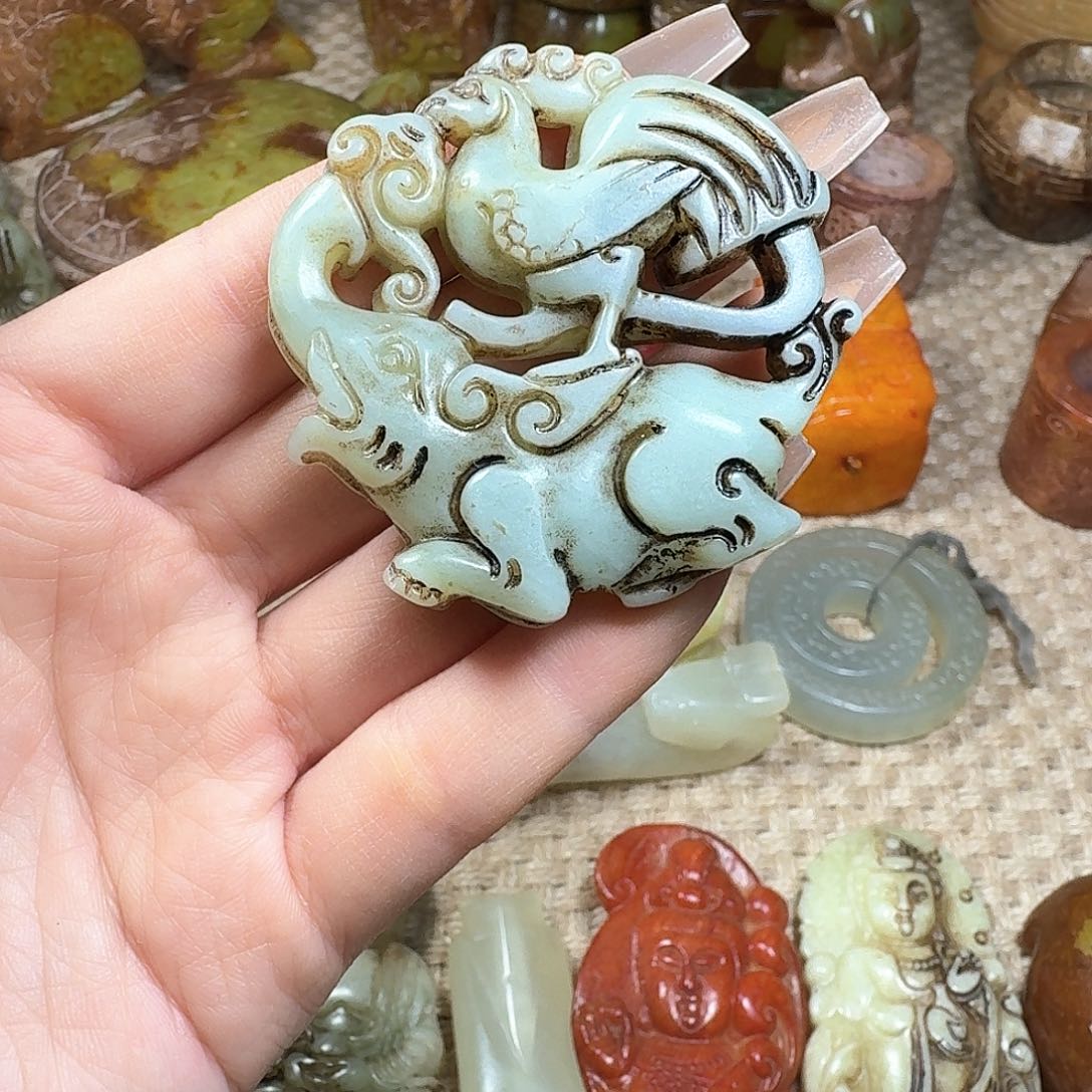 白玉菩提吊坠挂件