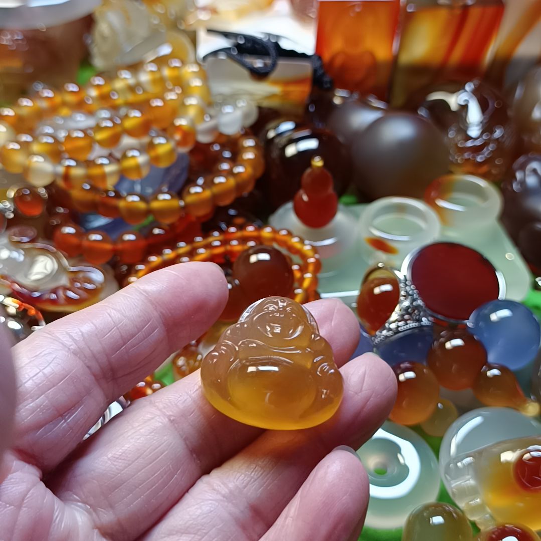 玛瑙/玉髓颈饰未镶嵌金*子