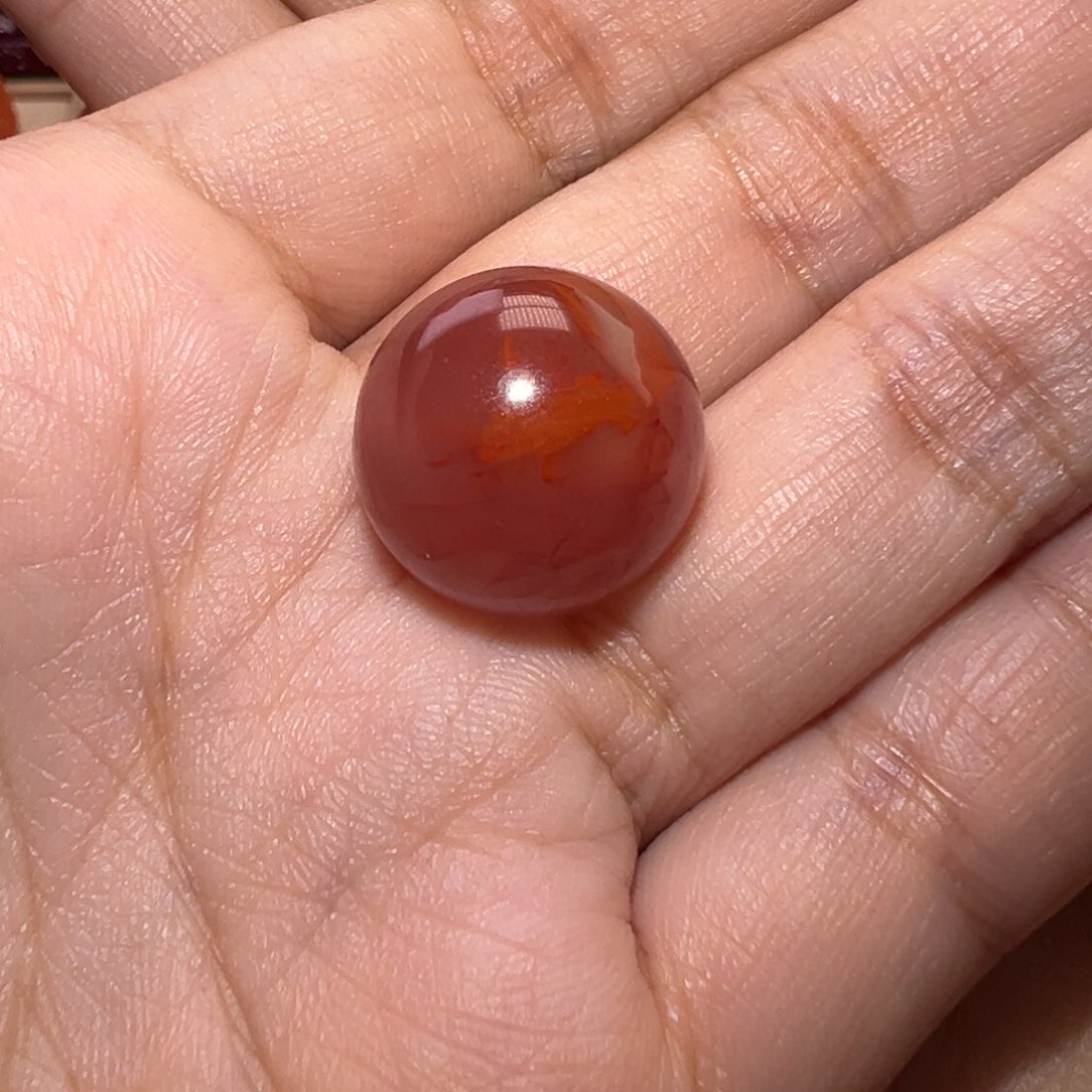 南红玛瑙珠宝奇石未镶嵌背*圆珠
