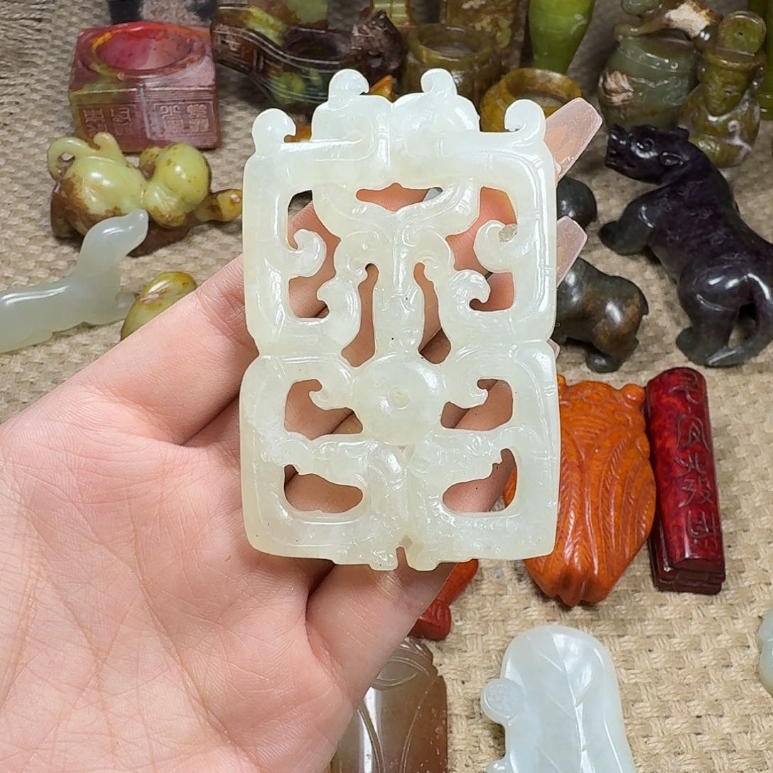 白玉菩提吊坠挂件