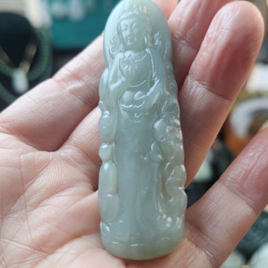 和田玉（青玉）未镶嵌颈饰