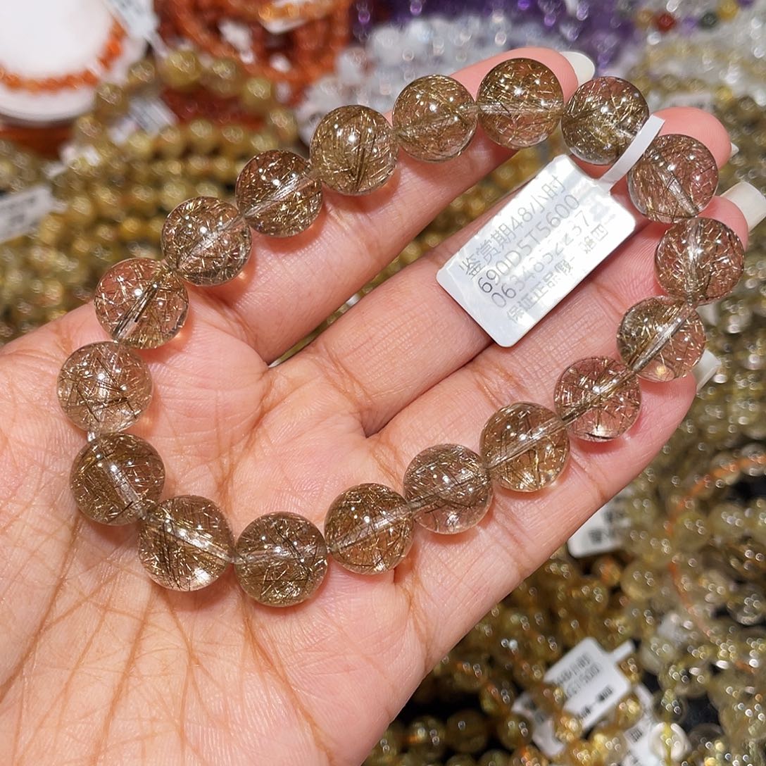 手串未镶嵌水晶魔鬼银发晶11.8m