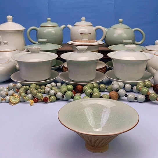 杯重工冰花抖笠杯原矿原釉原产地