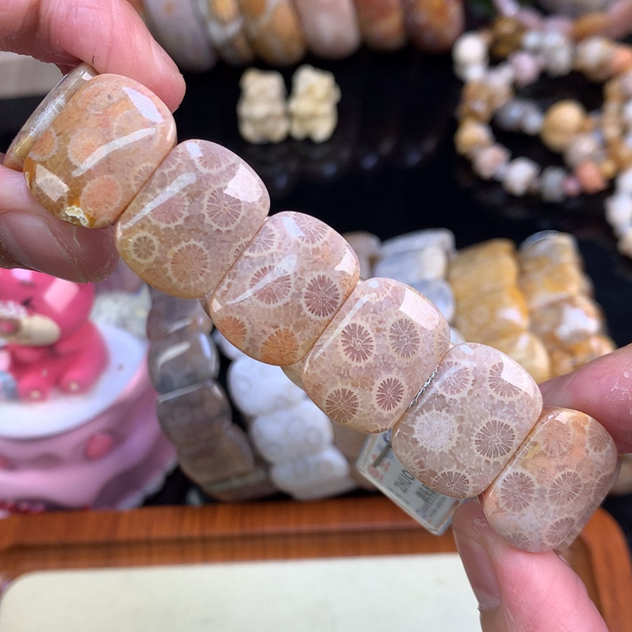 【闪购商品】颈饰未镶嵌硅化珊瑚（珊瑚玉）111号粉紫大柠檬