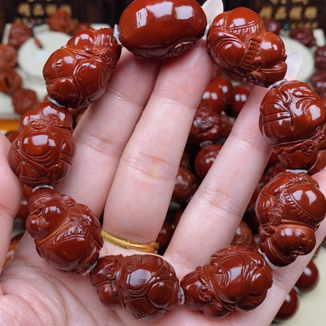 橄榄核吊坠烟***冷海派财神