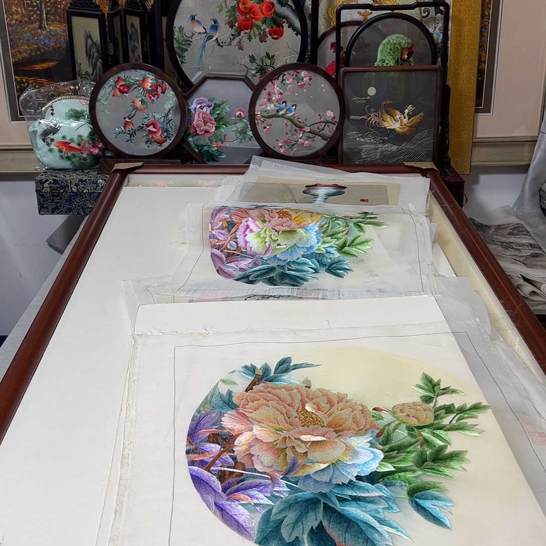 刺绣纯手工刺绣画