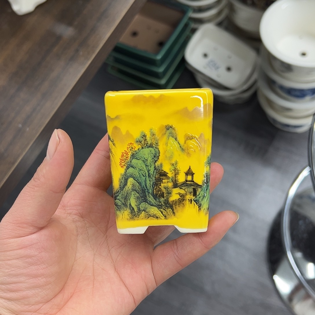 紫砂花盆816号微瑕6/7cm