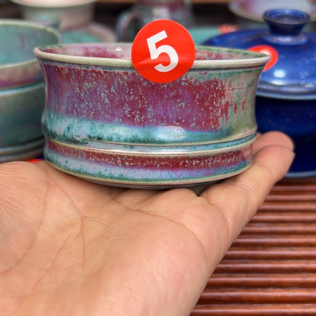 手工制作钧窑茶器