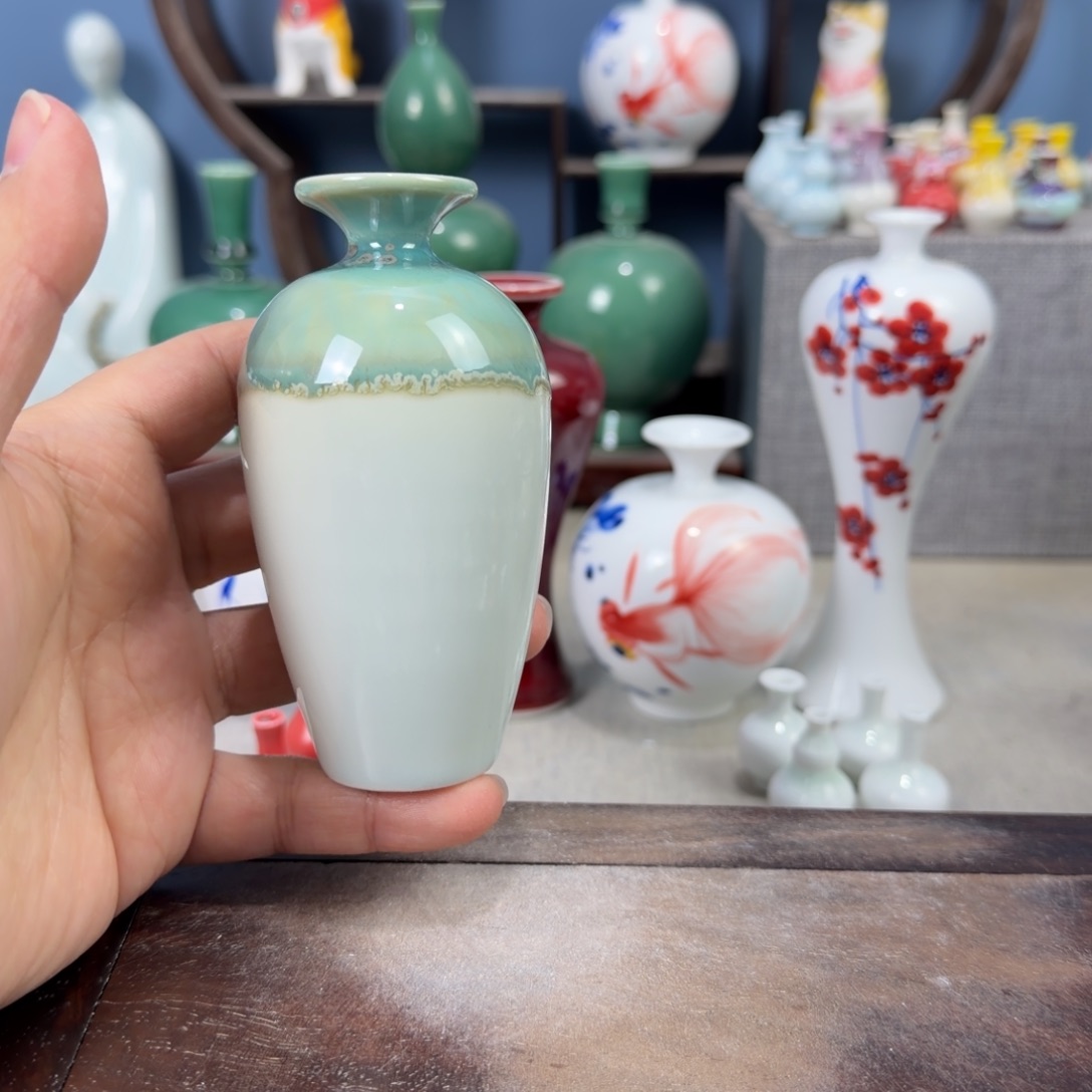 陶瓷手工小花器摆件
