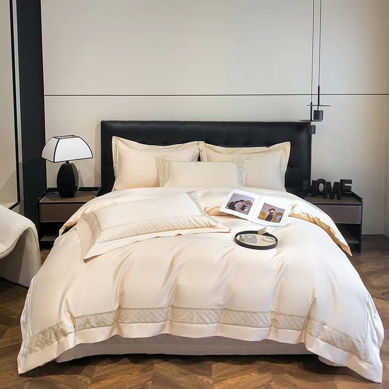 《维密》2025新款高定匹马棉轻奢典雅四件套高档简约欧式设计师