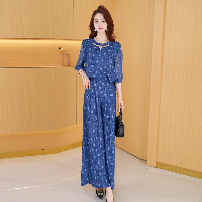 【两件套】早秋时尚女神修身洋气宽松气质休闲百搭显瘦减龄女装套裤