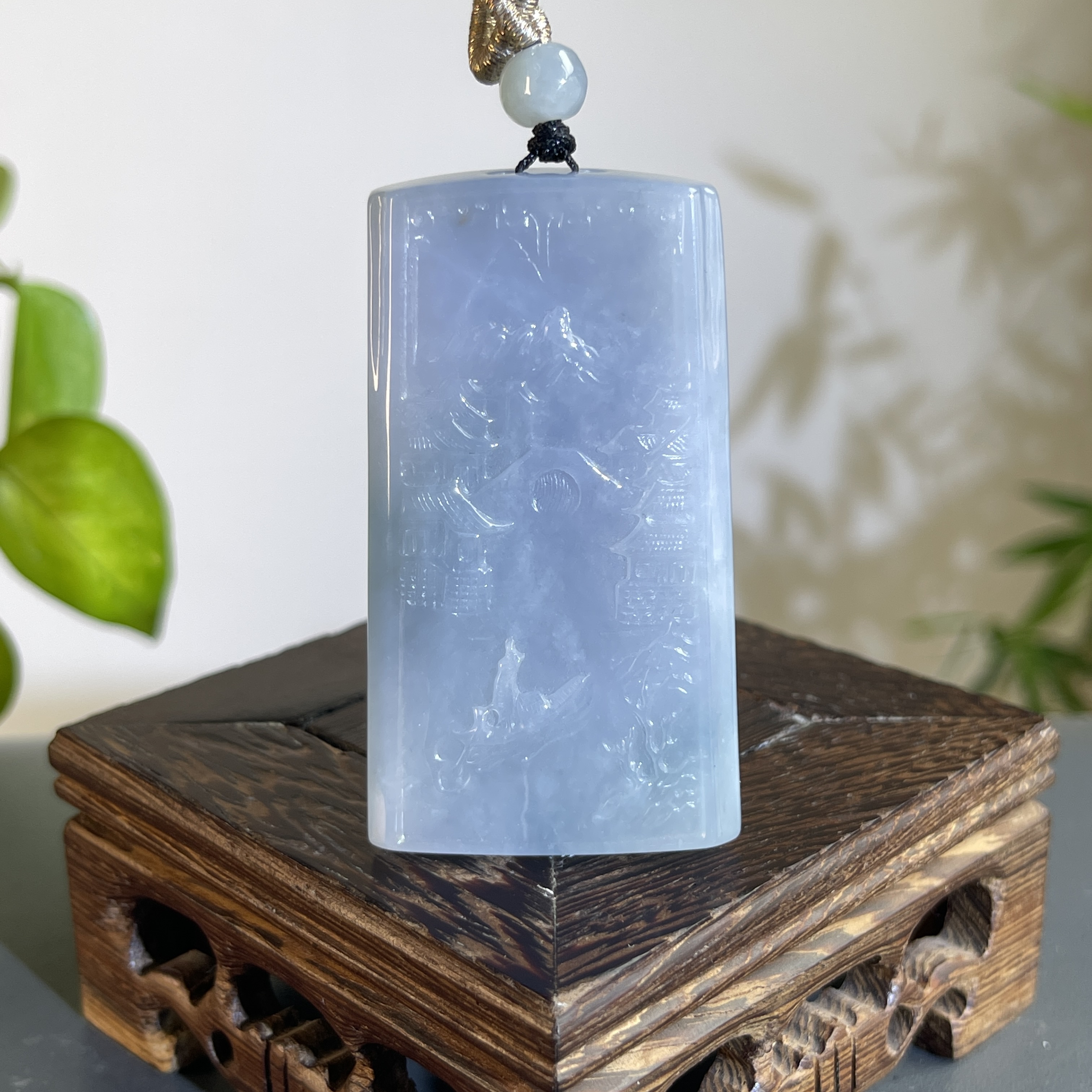 JXB11-148 天然缅甸翡翠A货 山水牌