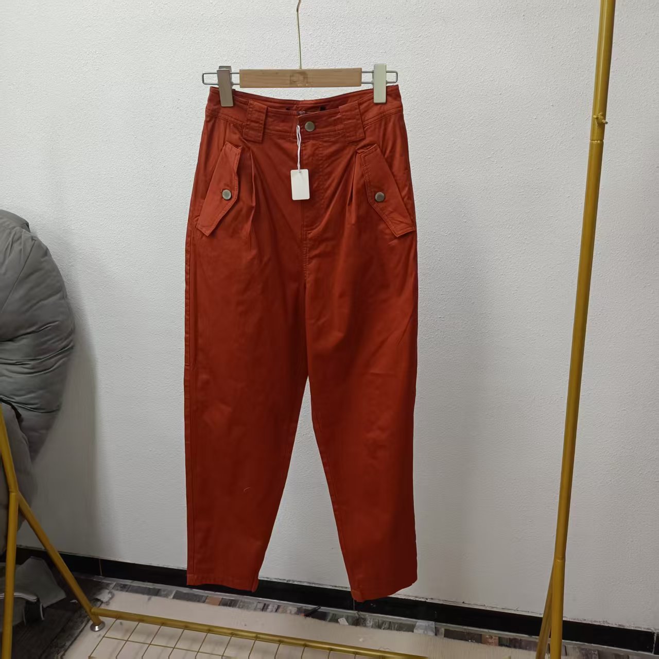 唯琳剪标   8仓A3-4-3996款   U家工装休闲直筒裤长100