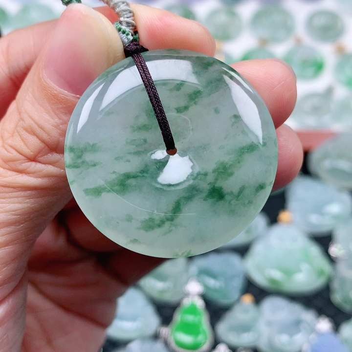 翡翠吊坠(不含链)未镶嵌柠*