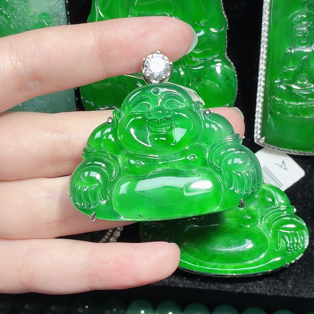 翡翠未镶嵌颈饰天然A货翡翠
