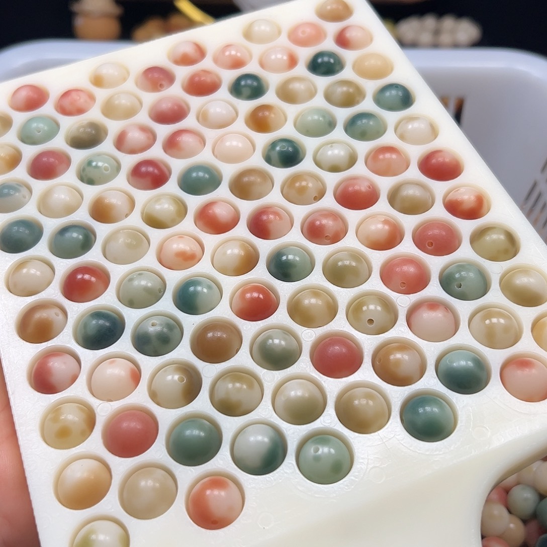 手串菩提根/象牙果卡13➕莫奈花皮圆500颗