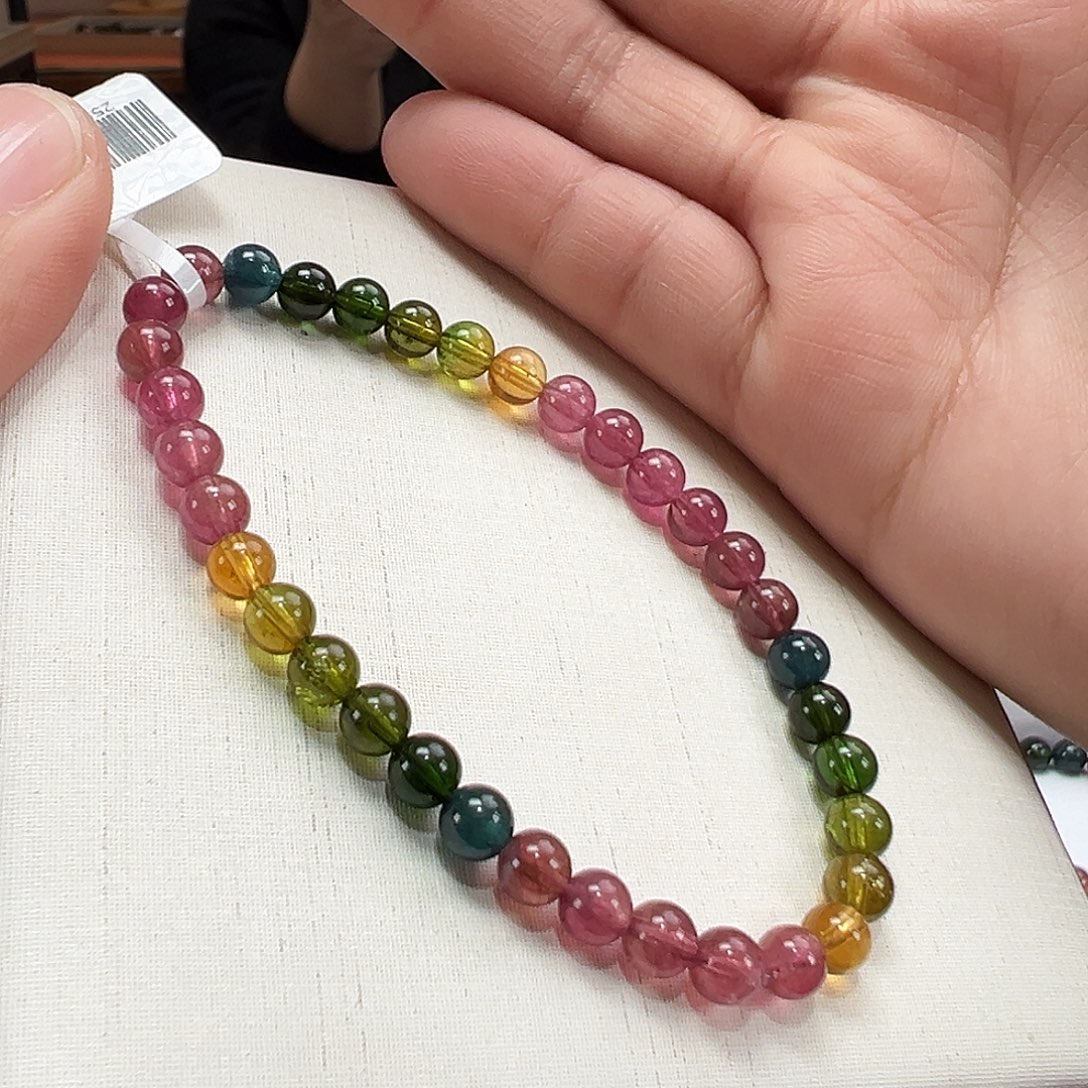 手串碧玺未镶嵌5.3mmmmmmm