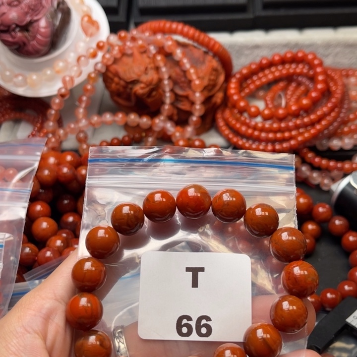 南红玛瑙未镶嵌多样性发货默认微瑕称重12mm