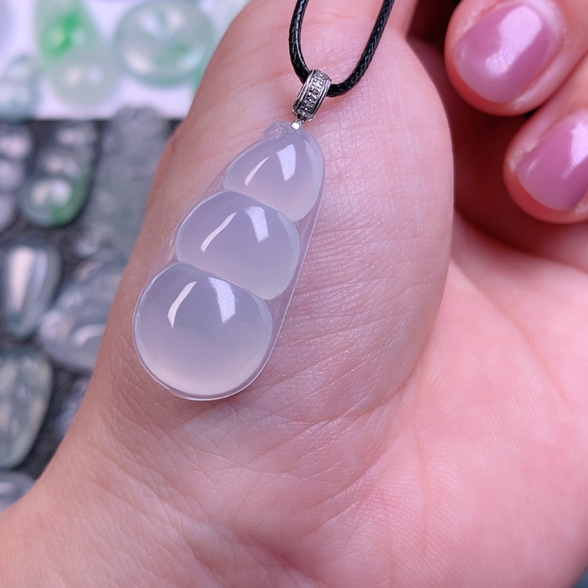 【闪购商品】翡翠颈饰18K金镶嵌用****2天然缅甸翡翠