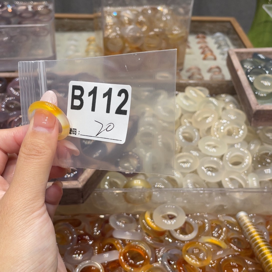 玛瑙/玉髓未镶嵌戒指112