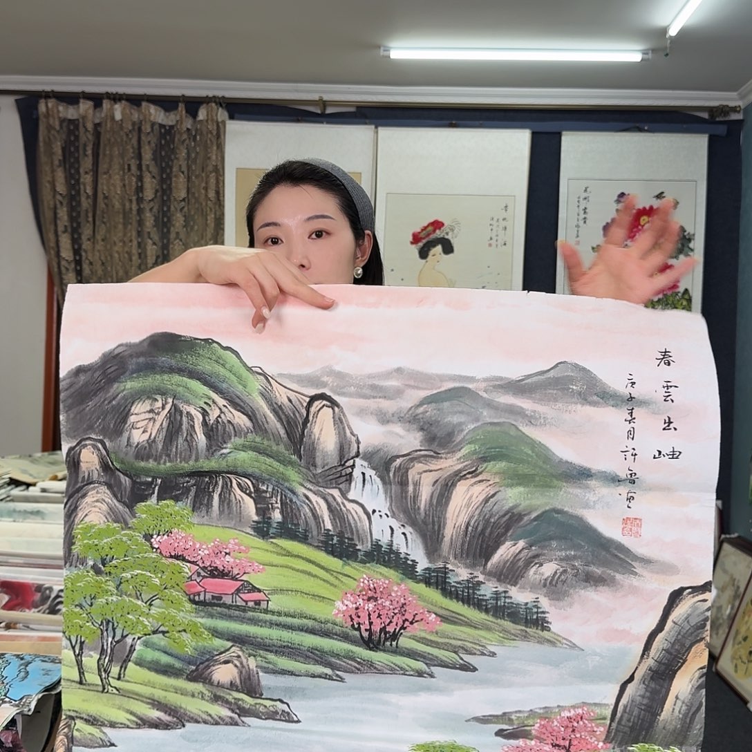 纯手绘国画作品好