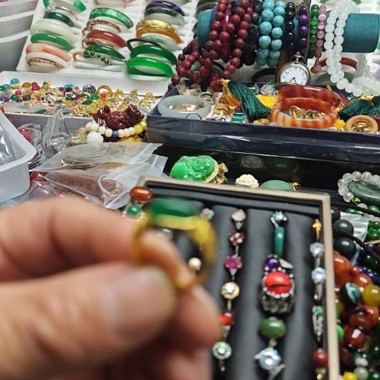 玛瑙/玉髓合金颈饰