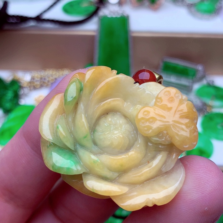 翡翠未镶嵌吊坠(不含链)