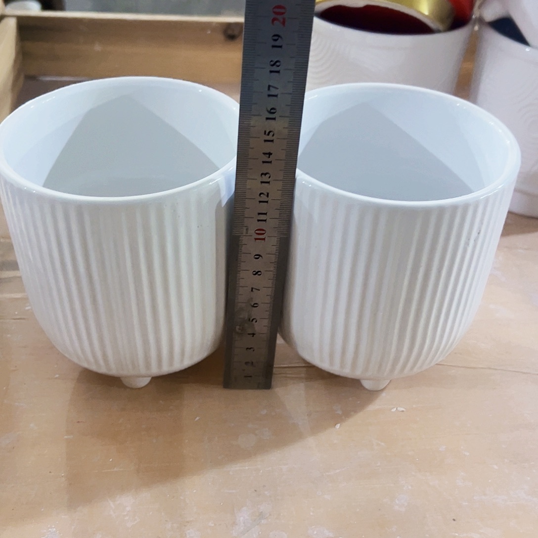 有孔外贸尾单陶瓷花盆凑单10米包邮